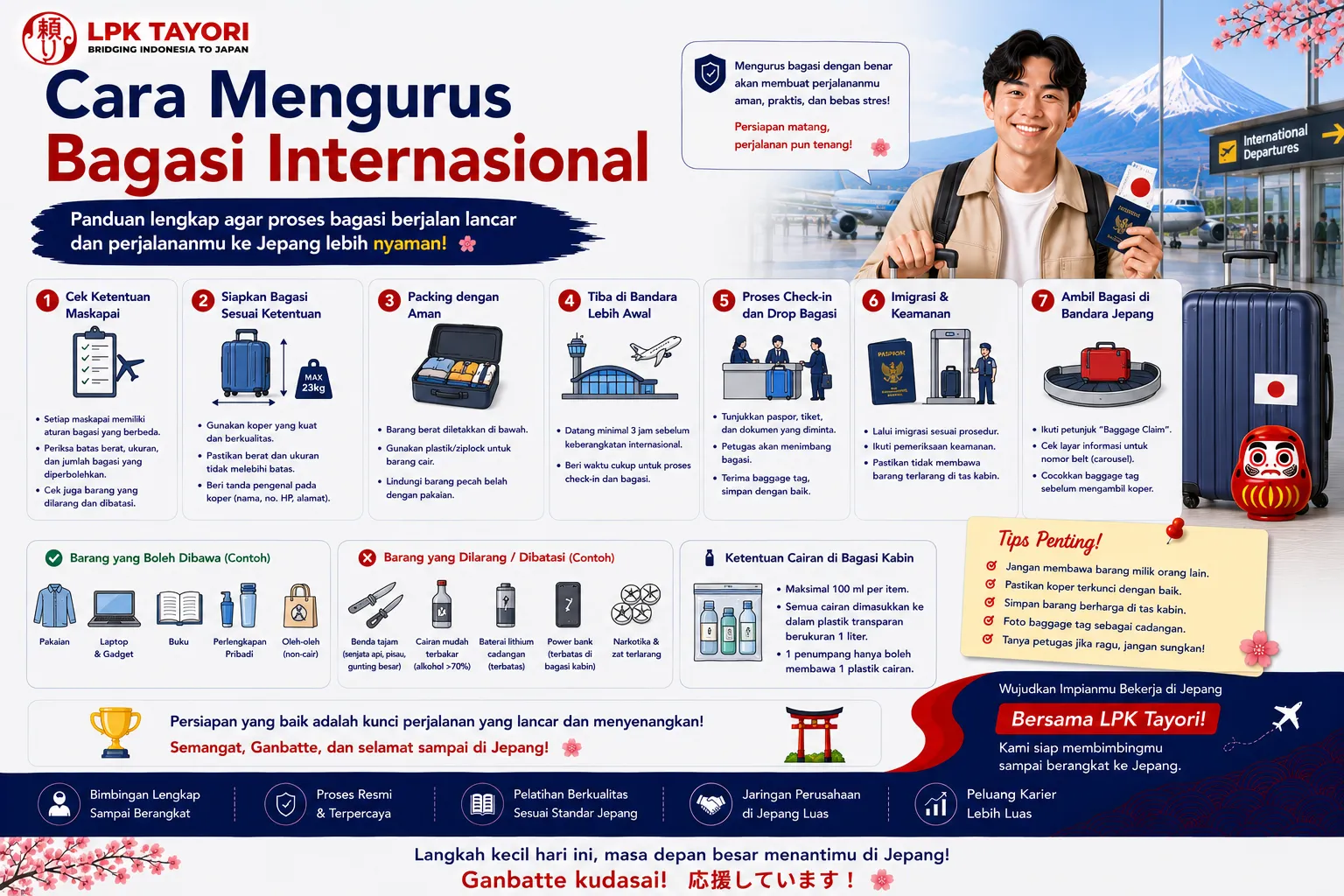 Cara Mengurus Bagasi Internasional Saat Berangkat ke Jepang