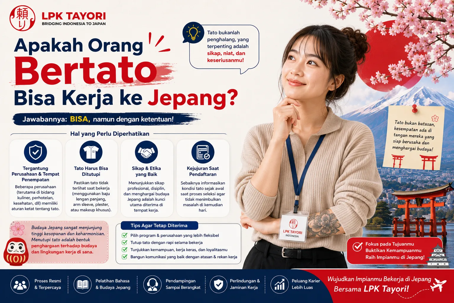 Apakah Orang Bertato Bisa Kerja ke Jepang?