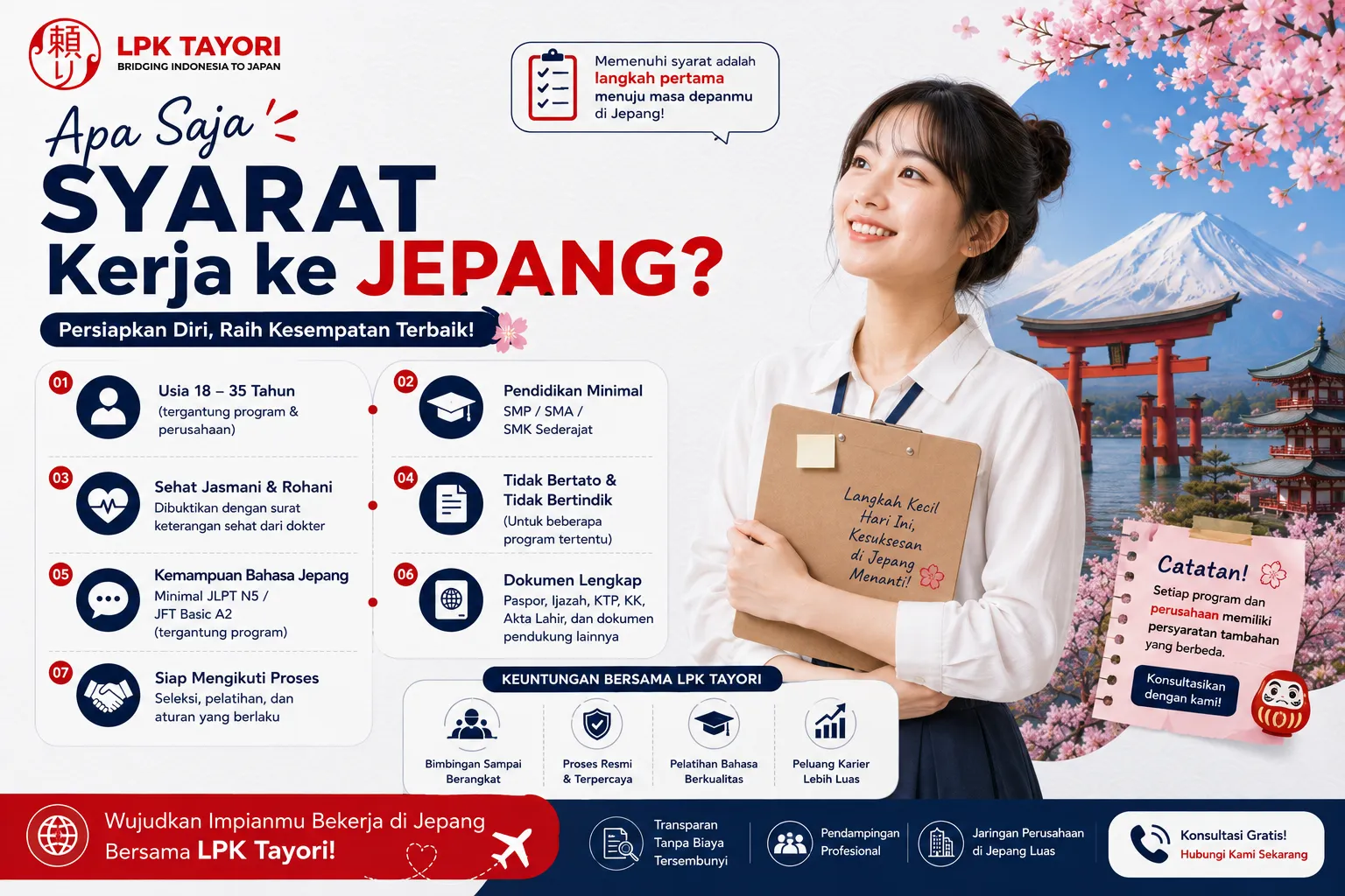 Apa Saja Syarat Kerja ke Jepang?