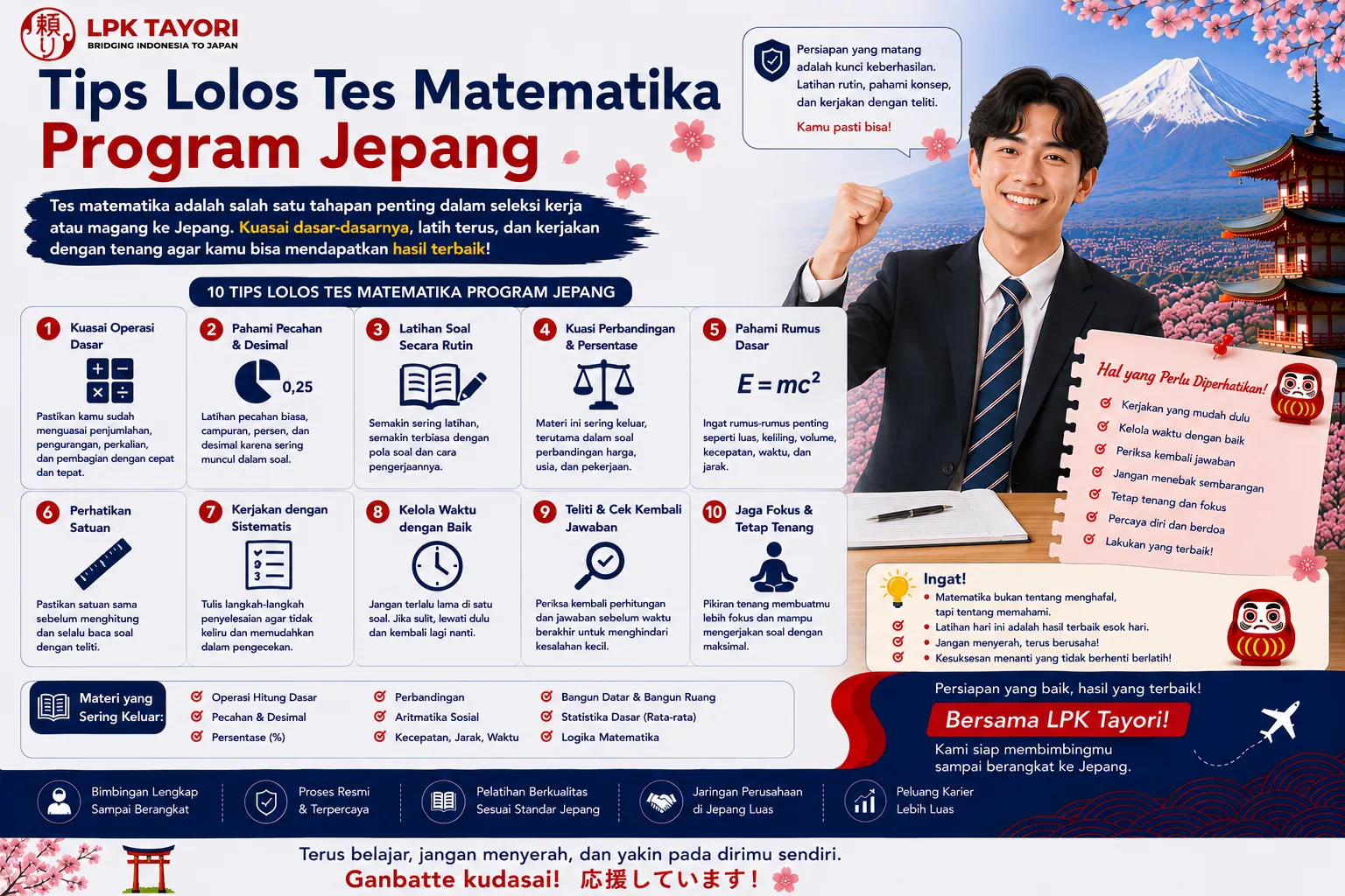 Tips Lolos Tes Matematika Program Jepang untuk Pemula