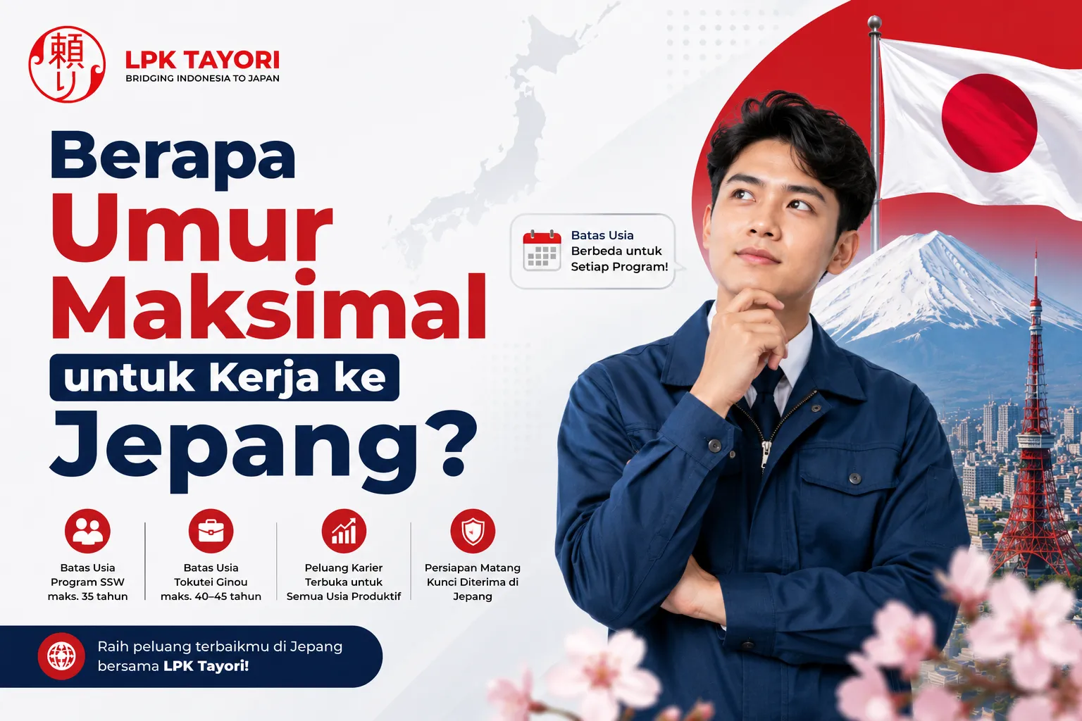 Berapa Umur Maksimal untuk Kerja ke Jepang?